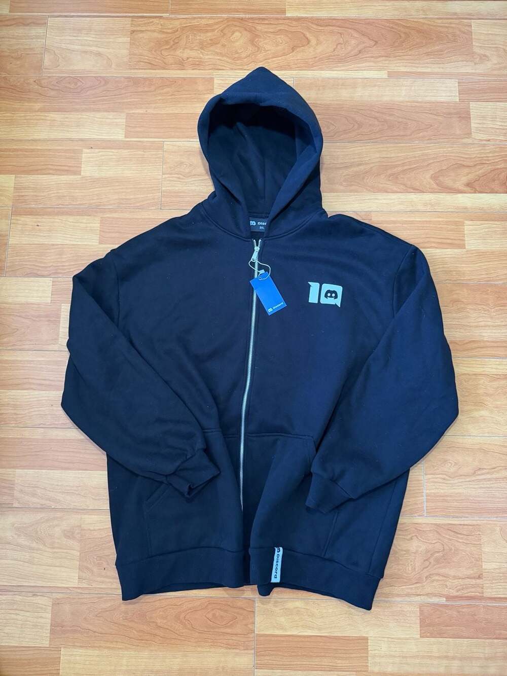 Official Discord 10th Anniversary Logo Full Zip Hoodie